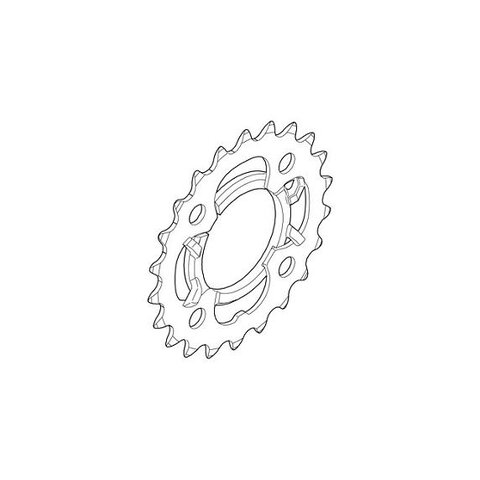 TARCZA DO KORBY SHIMANO 28T M361 STAL CZARNA