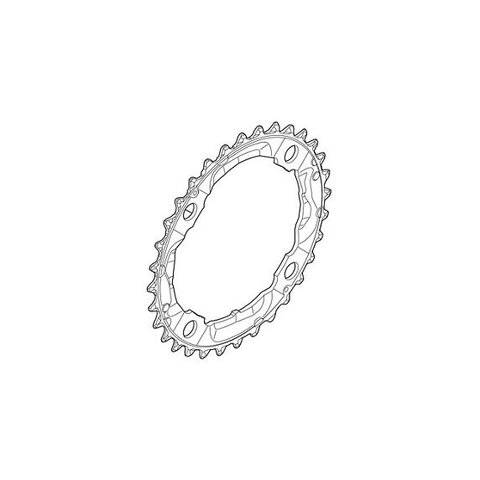 TARCZA DO KORBY SHIMANO 36T M532 SREBRNA