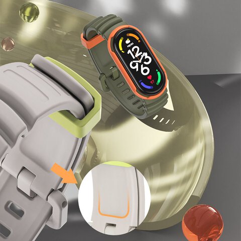 Pasek Tech-Protect ICONBAND Hybrid do  Xiaomi Smart Band 5 / 6 / 7 / NFC czarny