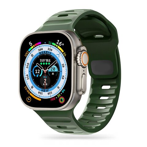 Pasek Tech-Protect ICONBAND LINE do Apple Watch 4 / 5 / 6 / 7 / 8 / SE / Ultra (38 / 40 / 41 mm) wojskowa zieleń