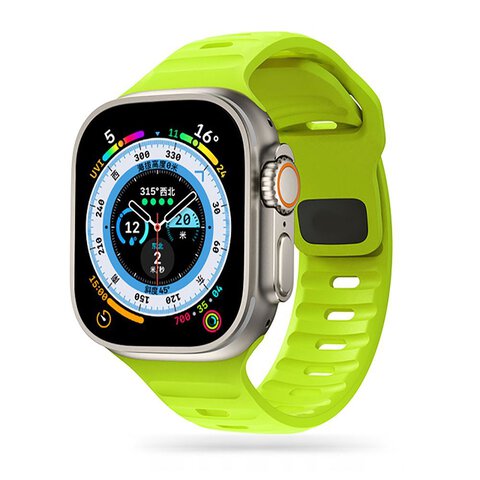 Pasek Tech-Protect ICONBAND LINE do Apple Watch 4 / 5 / 6 / 7 / 8 / SE / Ultra (38 / 40 / 41 mm) limonkowy