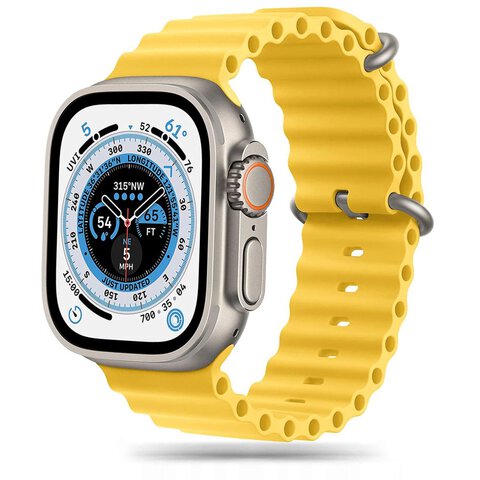 Pasek Tech-Protect ICONBAND PRO do Apple Watch 4 / 5 / 6 / 7 / 8 / SE / Ultra (42 / 44 / 45 / 49 mm) żółty
