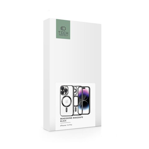 TECH-PROTECT MAGSHINE MAGSAFE IPHONE 15 PRO BLACK
