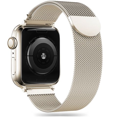 TECH-PROTECT MILANESEBAND APPLE WATCH 4 / 5 / 6 / 7 / 8 / 9 / SE (38 / 40 / 41 MM) STARLIGHT