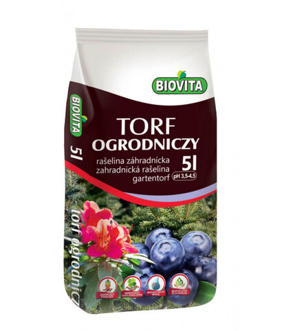 Torf ogrodniczy kwaśny Biovita  5 L pH 3,5-4,5 