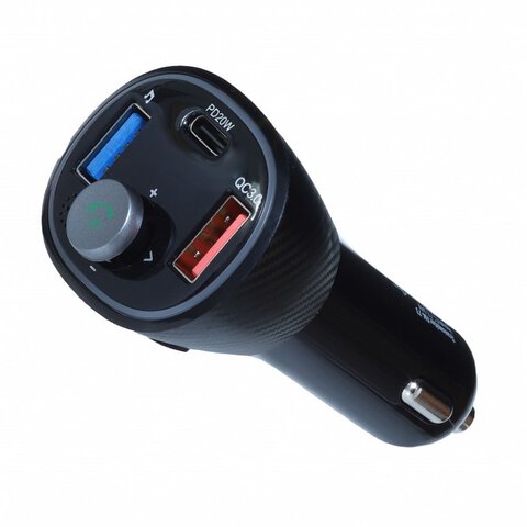 Transmiter FM MP3 z bluetooth 5.0 + USB A QC3.0 + Typ C (total 30W) ART FM-73 ART