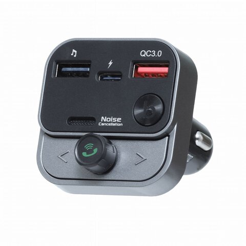 Transmiter FM MP3 z bluetooth 5.0 + USB A QC3.0 + Typ C (total 30W) ART FM-84B
