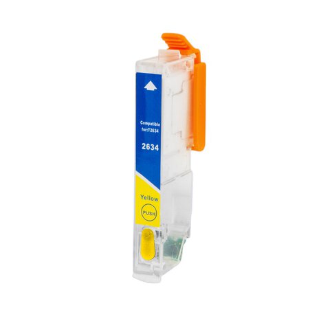 Tusz Epson 600 (T2634) XP YELLOW pusty z czipem samoresetującym