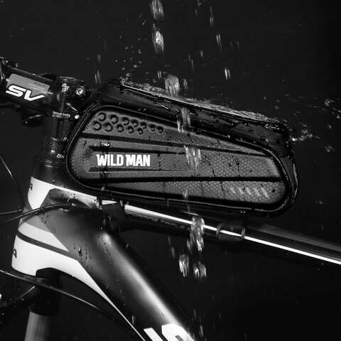 Uchwyt rowerowy / torba z pokrowcem na ramę na zamek WILDMAN ES3 1L 4" - 7"