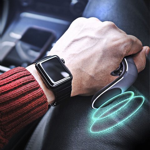 Uchwyt samochodowy do kratki wlotu AIR OUTLET uniwersalny czarny