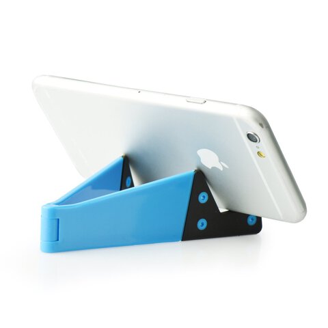 Uniwersalny stojak / podstawka do smartfona / tabletu KickStand niebieski