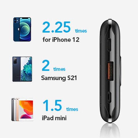 VEGER powerbank 10 000 mAh PD QC3.0 2A 22,5W S11 (W1140) czarny