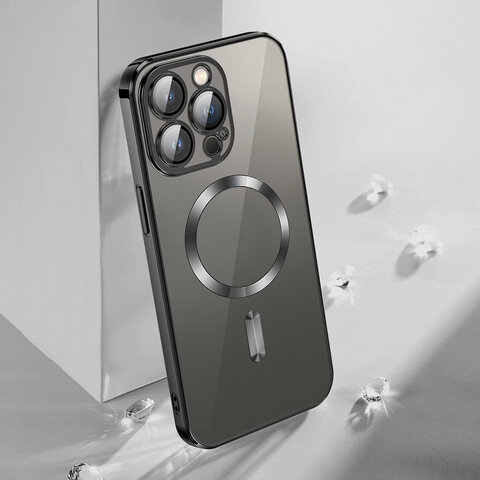 Vmax nakładka Electroplating Mag TPU do iPhone 15 Plus 6,7" czarna