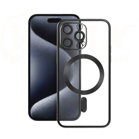 Vmax nakładka Electroplating Mag TPU do iPhone 15 Plus 6,7" czarna