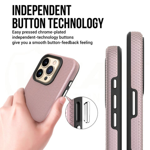 Vmax nakładka Triangle Case do iPhone 16 Pro Max 6,9" różowo-złota