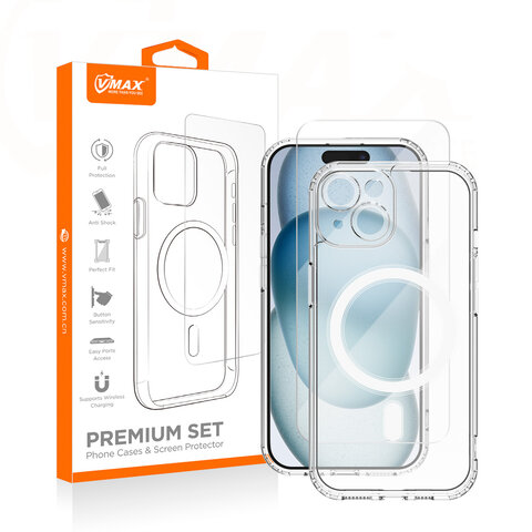 Vmax zestaw nakładka Mag + szkło 2,5D premium do Samsung Galaxy S24 Plus
