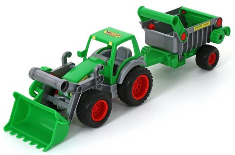 WADER 8718 Traktor-ładowarka z naczepą Farmer-technik