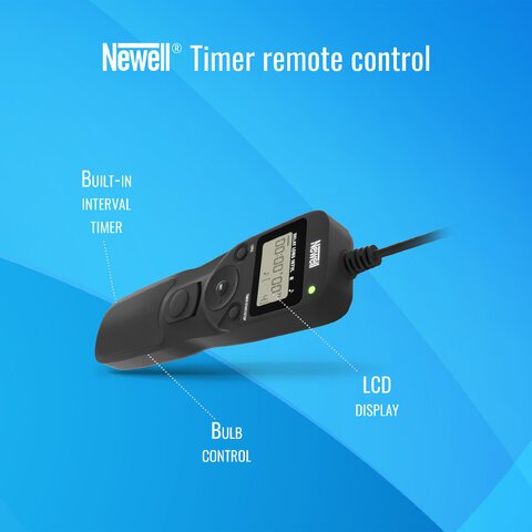 Wężyk spustowy z interwałometrem Newell RS60-E3 do Canon