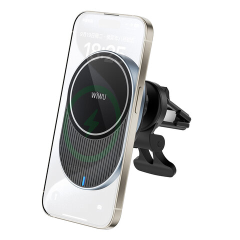 WIWU uchwyt samochodowy CH-315 magnetyczny z ładowaniem indukcyjnym czarny 15W