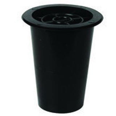 Wkład do wazonu niski czarny plastikowy 15 cm