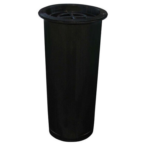 Wkład do wazonu wąski czarny plastikowy 18cm
