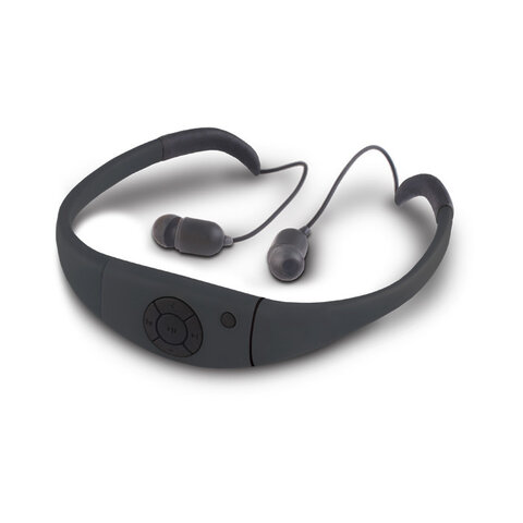 Wodoodpone słuchawki bezprzewodowe Forever z radiem i odtwarzaczem MP3 czarne