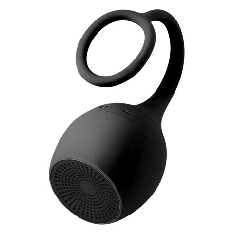Wodoodporny mobilny głośnik Bluetooth z zawieszką BS-310 czarny