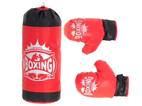 Zestaw do boksowania worek bokserski i rękawice dla dzieci