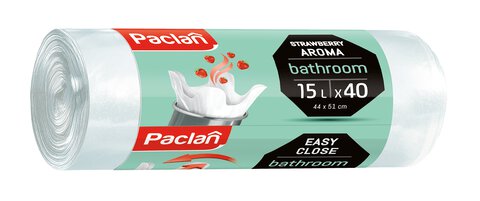 Worki łazienkowy biały zapach Paclan 15L 40szt