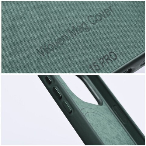 Woven Mag Cover kompatybilne z MagSafe do IPHONE 14 PRO MAX zielony