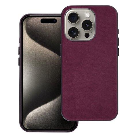 Woven Mag Cover kompatybilne z MagSafe do IPHONE 15 PRO burgundowy