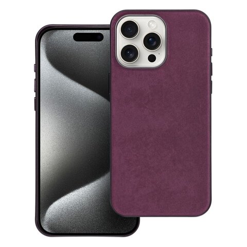 Woven Mag Cover kompatybilne z MagSafe do IPHONE 15 PRO MAX burgundowy