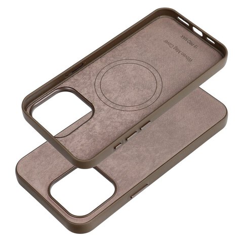 Woven Mag Cover kompatybilne z MagSafe do IPHONE 15 PRO MAX jasny brzowy