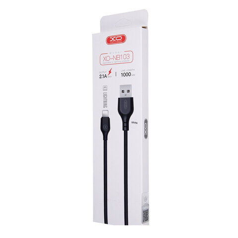 XO kabel NB103 USB - Lightning 1,0 m 2,1A biały