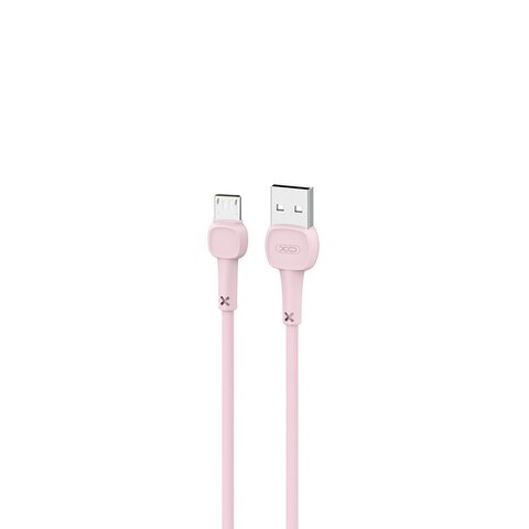 XO Kabel NB132 USB - microUSB 1,0 m 2A różowy