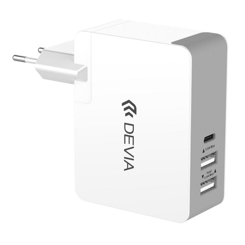 Zasilacz / Ładowarka sieciowa DEVIA Valet do Macbook 12 2x USB & Type-c