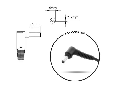 Zasilacz Movano 19v 3.42a (4.0x1.7) 65W do Huawei 2017AP6814