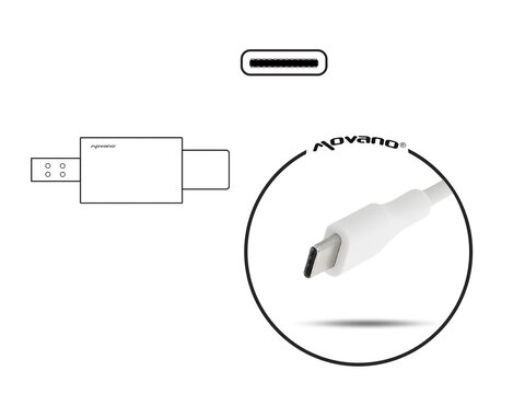 Zasilacz Movano 61W USB type C Macbook Air 13", Pro A1708