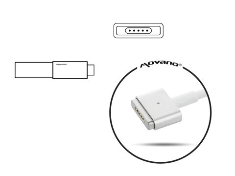 Zasilacz samochodowy Movano 16.5V 3.65A (magsafe 2) 60W do Apple