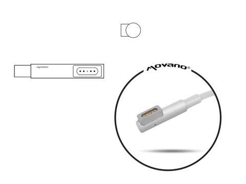 Zasilacz samochodowy Movano 16.5V 3.65A (magsafe) 60W do Apple