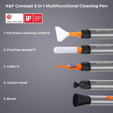Zestaw czyszczący K&F Concept Versatile Swith Cleaning Pen Kit do matryc pełnoklatkowych