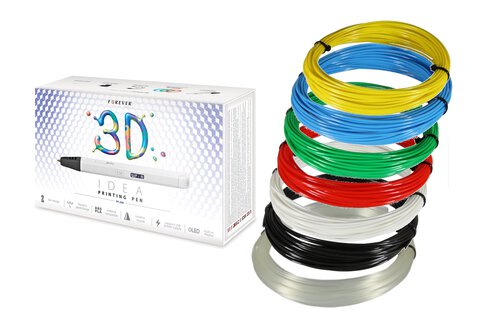 Zestaw długopis 3D Idea Printing Pen PP-200 + 7x 3m kolorowe filamenty wkłady