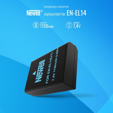 Zestaw ładowarka dwukanałowa Newell DL-USB-C i dwa akumulatory EN-EL14 do Nikon