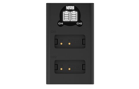 Zestaw ładowarka dwukanałowa Newell DL-USB-C i dwa akumulatory LP-E17 do Canon