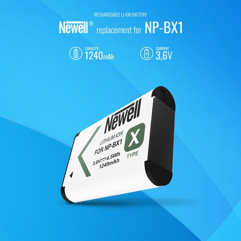 Zestaw ładowarka dwukanałowa Newell DL-USB-C i dwa akumulatory NP-BX1 do Sony