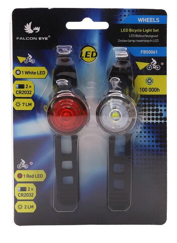 Zestaw lampek rowerowych LED Falcon Eye Wheels FSB0061