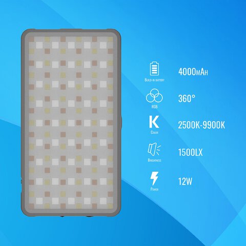 Zestaw Newell Rangha Set - Lampa LED RGB-W Rangha z dyfuzorem i statywem